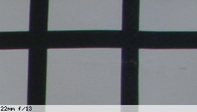 Corner image, f/13