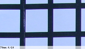 Corner image, f/10