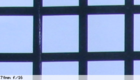 Corner image, f/16