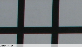 Corner image, f/10