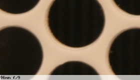 Center, f/9 Center image, f/9